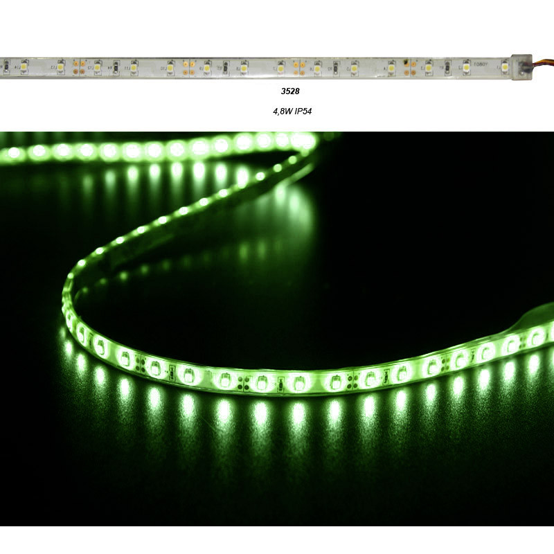 ΤΑΙΝΙΑ LED 5m 12VDC 4.8W/m 2835 60LED/m ΠΡΑΣΙΝΟ IP67 ΣΚΛ