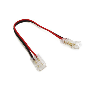ΜΟΥΦΑ ΜΕ ΚΑΛΩΔΙΟ ΓΙΑ ΤΑΙΝΙΑ LED SMD ΜΟΝΟΧΡΩΜΗ 8mm