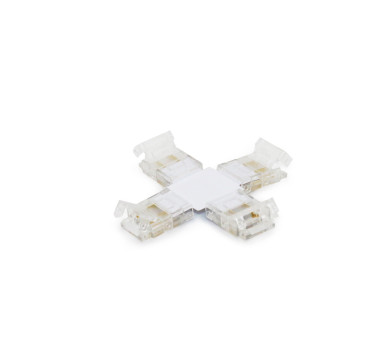 ΜΟΥΦΑ ΣΤΑΥΡΟΣ ΓΙΑ ΤΑΙΝΙA LED SMD ΜΟΝΟΧΡΩΜΗ 10mm