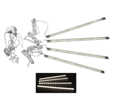 ΜΠΑΡΑ ΣΕΤ 4 ΤΕΜ 30cm IP44 230V 15LED ΘΕΡΜΟ