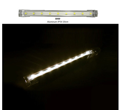 ΜΠΑΡΑ LED ΑΛΟΥΜΙΝΙΟΥ 20cm 24VDC 3W 9LED 120° ΘΕΡΜΟ IP54