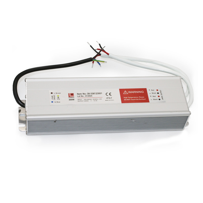 ΤΡΟΦΟΔΟΤΙΚΟ ΣΤΕΓΑΝΟ ΓΙΑ ΤΑΙΝΙΕΣ LED 230V/12VDC 300W IP67