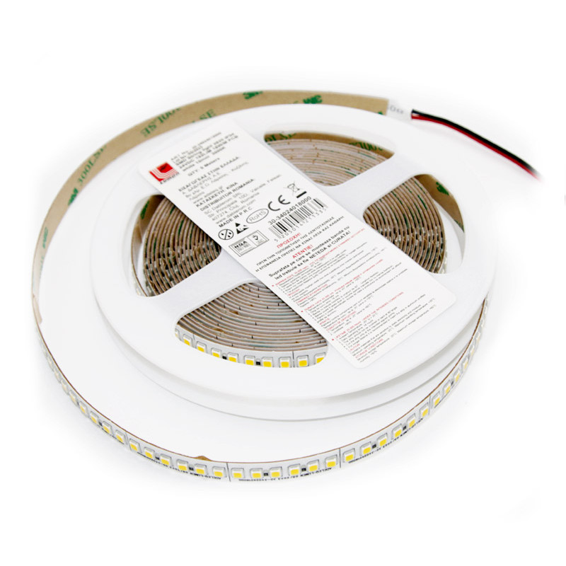 ΤΑΙΝΙΑ LED 5m 24VDC 18W/m 2835 192LED/m ΘΕΡΜΟ 3000K IP54