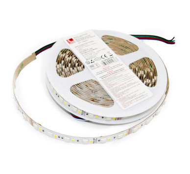 ΤΑΙΝΙΑ LED 5m 24VDC 18W/m 5050 120LED/m RGB+ΛΕΥΚΟ IP54