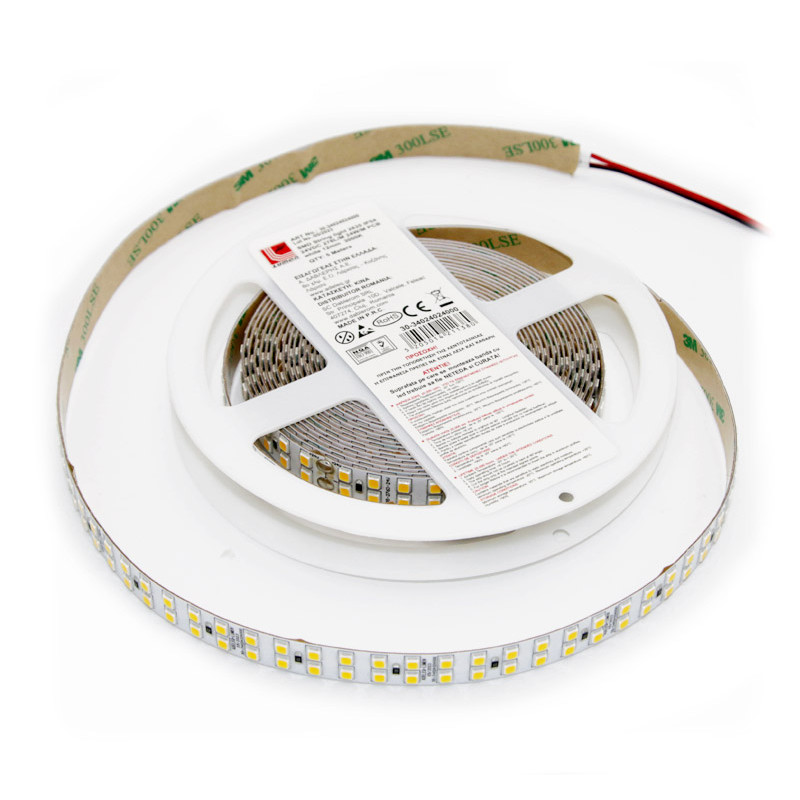 ΤΑΙΝΙΑ LED 5m 24VDC 24W/m 2835 252LED/m ΘΕΡΜΟ 3000K IP54
