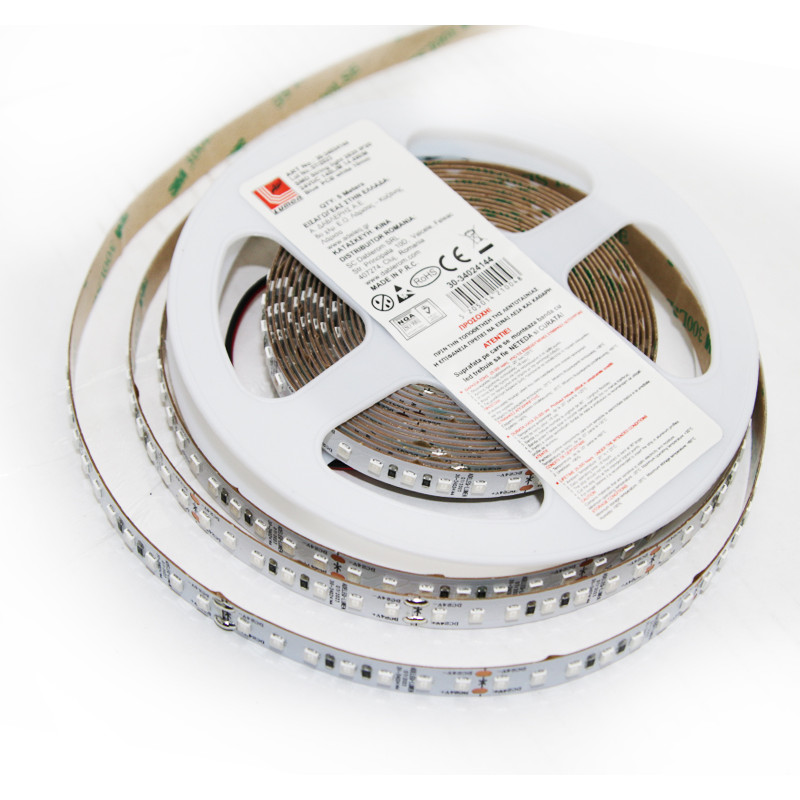 ΤΑΙΝΙΑ LED 5m 24VDC 14.4W/m 2835 140LED/m ΜΠΛΕ IP20