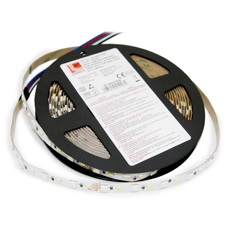 ΤΑΙΝΙΑ LED 5m 24VDC 18W/m 96LED/m RGB+ΛΕΥΚΟ IP20