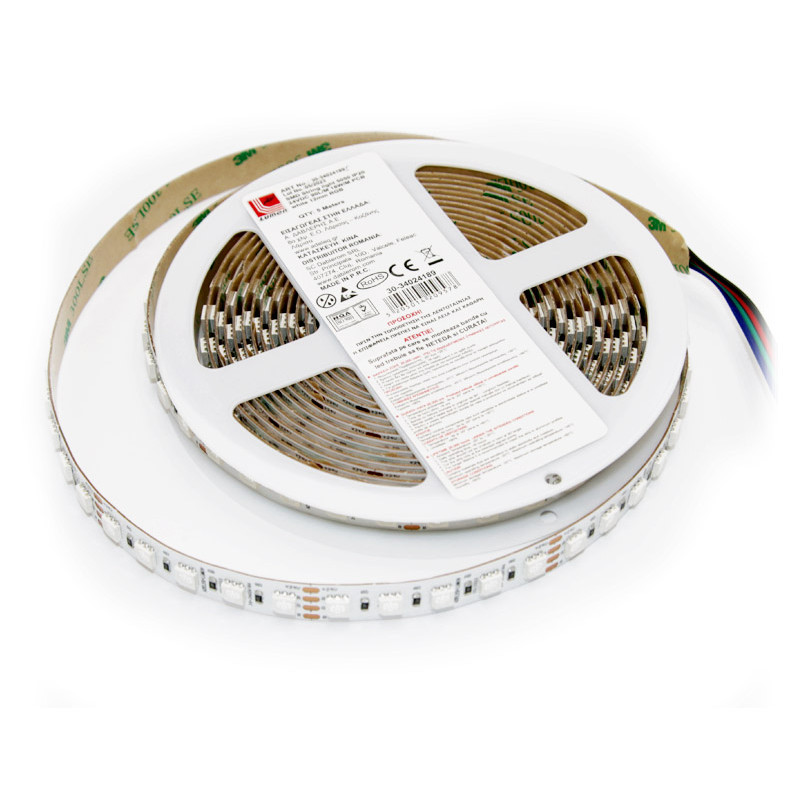 ΤΑΙΝΙΑ LED 5m 24VDC 18W/m 5050 90LED/m RGB IP20
