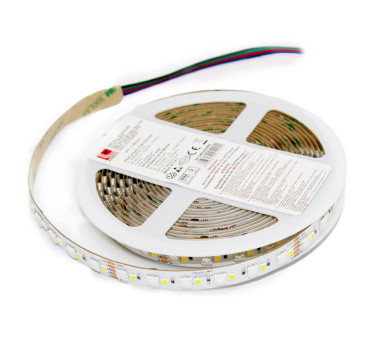 ΤΑΙΝΙΑ LED 5m 24VDC 24W/m 5050 144LED/m RGB+ΛΕΥΚΟ IP20