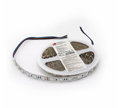 ΤΑΙΝΙΑ LED 5m 24VDC 9,6W/m 5050 60LED/m RGB IP20