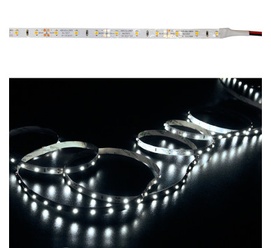 ΤΑΙΝΙΑ LED 5m 12VDC 4.8W/m 3528 60LED/m ΨΥΧΡΟ 6500K IP20