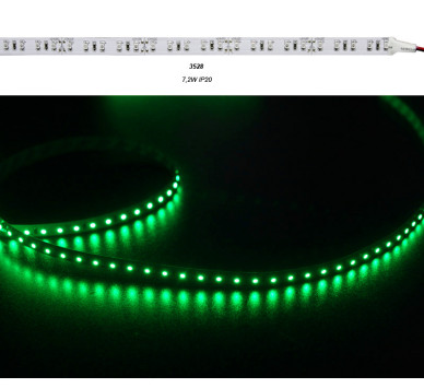 ΤΑΙΝΙΑ LED 5m 24VDC 7.2W/m 5050 90LED/m ΠΡΑΣΙΝΟ IP20 ECO