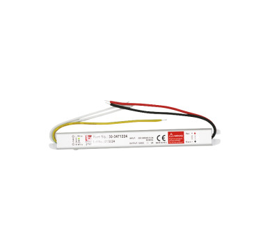 ΤΡΟΦΟΔΟΤΙΚΟ ΣΤΕΝΟ ΓΙΑ ΤΑΙΝΙΕΣ LED 230V/12VDC 24W IP20