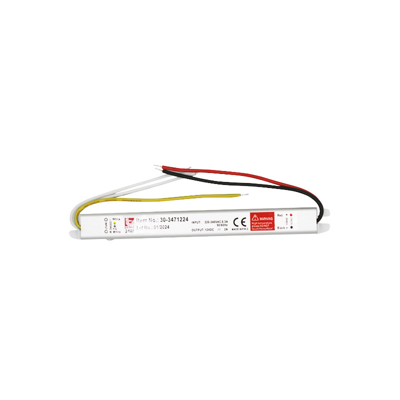 ΤΡΟΦΟΔΟΤΙΚΟ ΣΤΕΝΟ ΓΙΑ ΤΑΙΝΙΕΣ LED 230V/12VDC 24W IP20