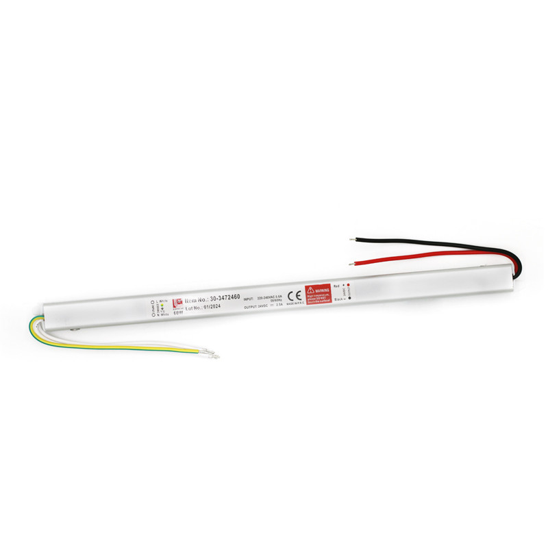 ΤΡΟΦΟΔΟΤΙΚΟ ΣΤΕΝΟ ΓΙΑ ΤΑΙΝΙΕΣ LED 230V/24VDC 60W IP20
