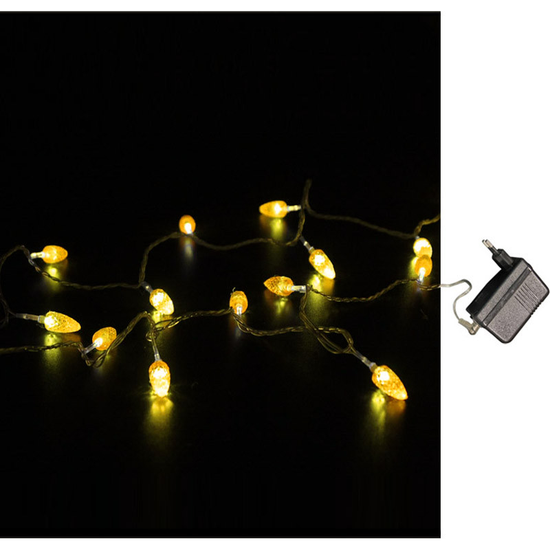 ΚΟΥΚΟΥΝΑΡΙ ΧΡΥΣΑΦΙ 100LED ΠΟΡΤΟΚΑΛΙ 24V ΜΕ ΔΙΑΦΑΝΟ ΚΑΛΩΔΙΟ