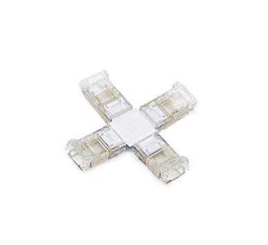 ΜΟΥΦΑ ΣΤΑΥΡΟΣ ΓΙΑ ΤΑΙΝΙA LED COB ΜΟΝΟΧΡΩΜΗ 8mm