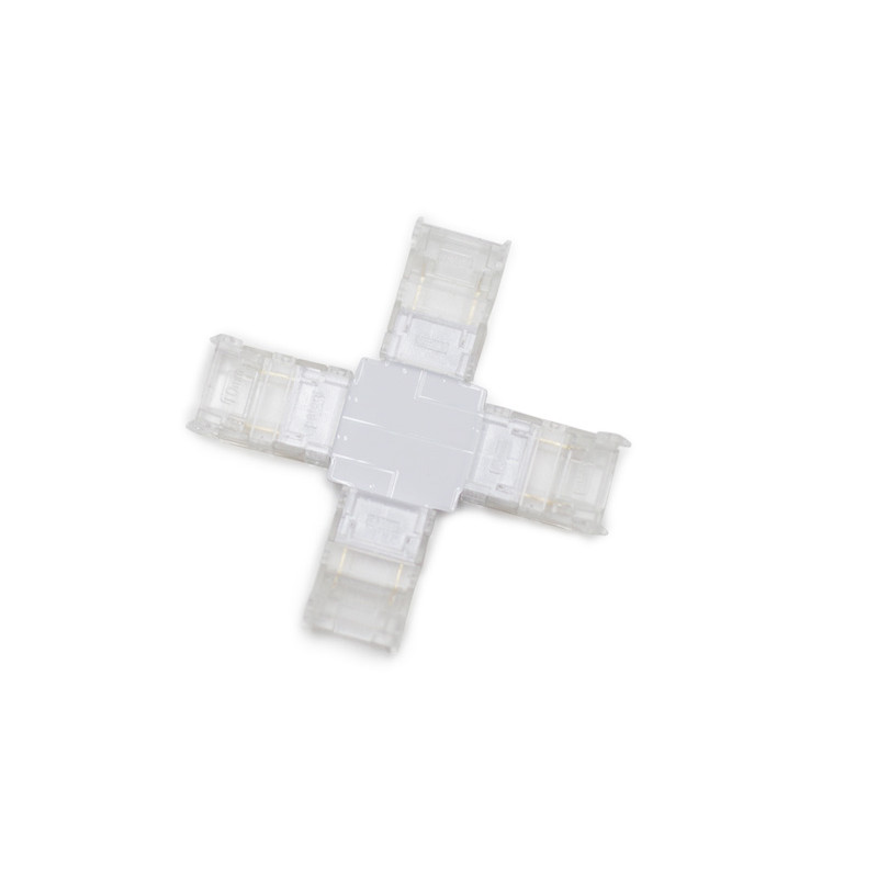 ΜΟΥΦΑ ΣΤΑΥΡΟΣ ΓΙΑ ΤΑΙΝΙA LED COB ΜΟΝΟΧΡΩΜΗ 10mm