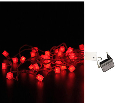 ΚΥΒΟΙ ΛΕΥΚΟ ΚΑΟΥΤΣΟΥΚ 100LED ΚΟΚΚΙΝΑ 24V ΜΕ ΔΙΑΦΑΝΟ ΚΑΛΩΔΙΟ