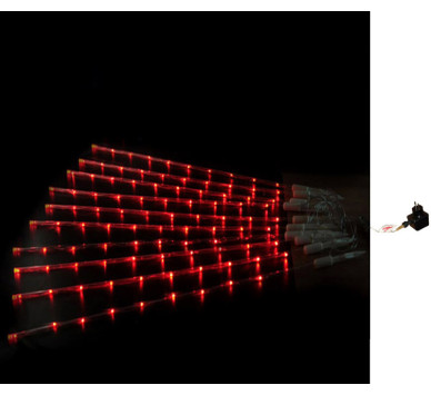 ΚΟΝΤΑΡΙΑ 10 ΔΙΑΦΑΝΑ ΥΨΟΣ 1μέτρο 8LED ΚΟΚΚΙΝΑ 24V