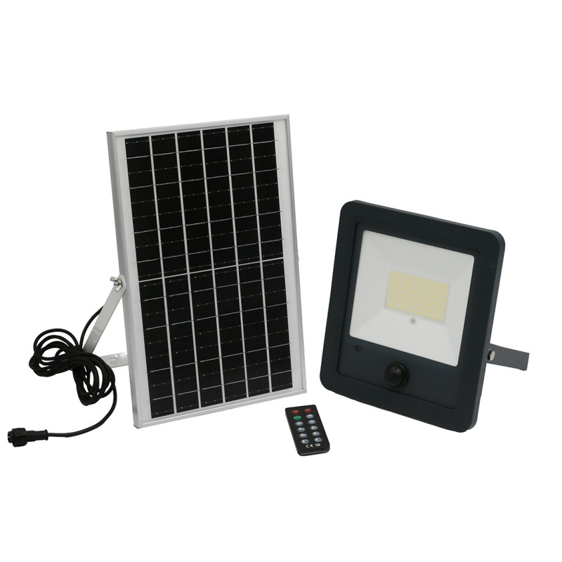 ΗΛΙΑΚΟΣ ΠΡΟΒΟΛΕΑΣ LED ME ΑΝΙΧΝ.ΚΙΝΗΣΗΣ 200W 2000lm 4000K ΓΡΑΦΙΤΗΣ