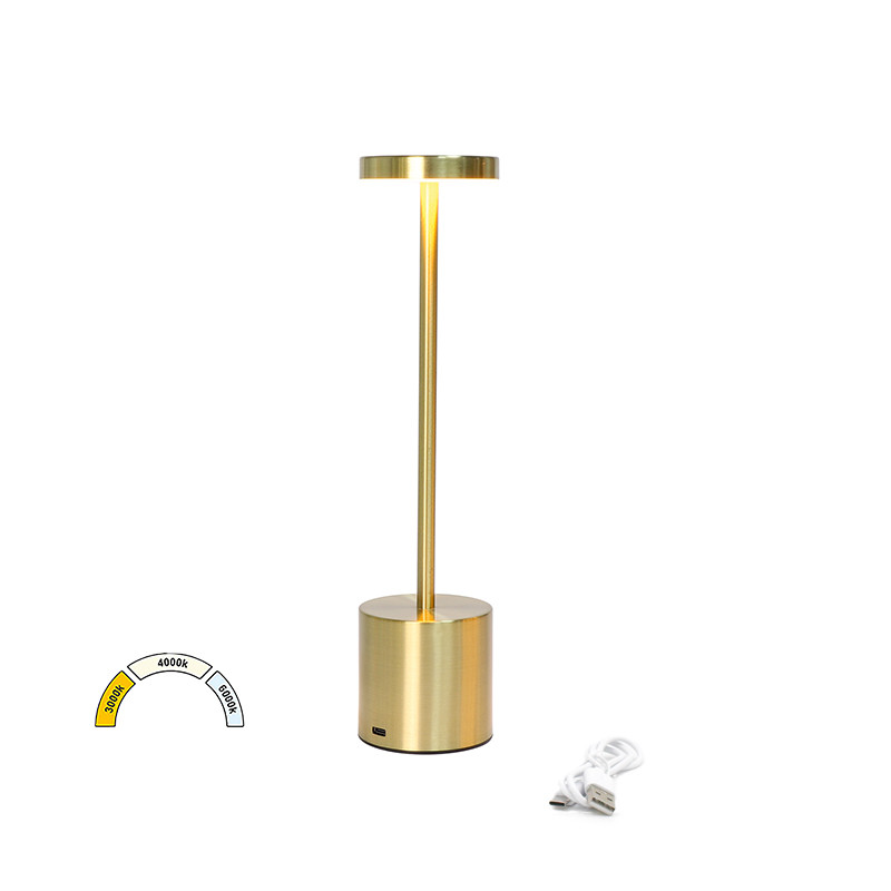 LED ΠΟΡΤΑΤΙΦ ΕΠΑΝΑΦΟΡΤΙΖΟΜΕΝΟ 3W CCT DIMMABLE ΧΡΥΣΟ