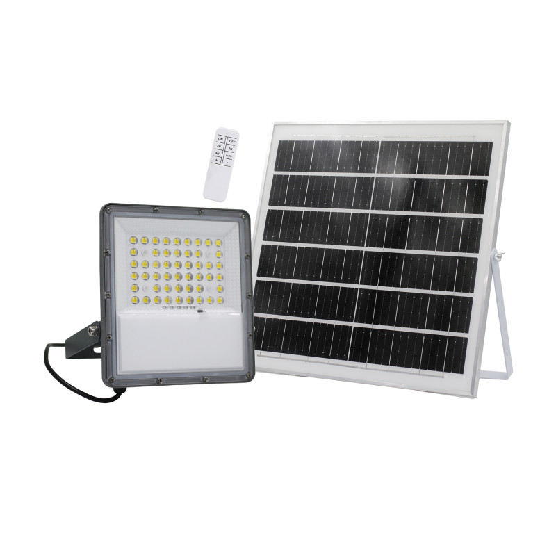ΗΛΙΑΚΟΣ ΠΡΟΒΟΛΕΑΣ LED ME ΑΝΙΧΝΕΥΤΗ ΚΙΝΗΣΗΣ 50W 600lm 4000Κ ΓΚΡΙ