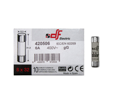 ΦΥΣΙΓΓΙΑ ΚΥΛΙΝΔΡΙΚΑ 8.5x31.5mm 6Α gG DF