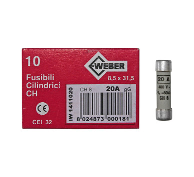 ΦΥΣΙΓΓΙΑ ΚΥΛΙΝΔΡΙΚΑ 8.5x31.5mm 20Α gG DF