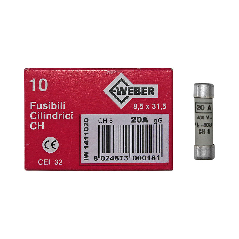 ΦΥΣΙΓΓΙΑ ΚΥΛΙΝΔΡΙΚΑ 8.5x31.5mm 20Α gG DF