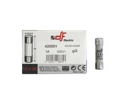 ΦΥΣΙΓΓΙΑ ΚΥΛΙΝΔΡΙΚΑ 10x38mm 1Α Gg DF
