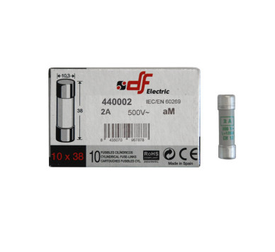 ΦΥΣΙΓΓΙΑ ΚΥΛΙΝΔΡΙΚΑ 10x38mm 2Α aM DF