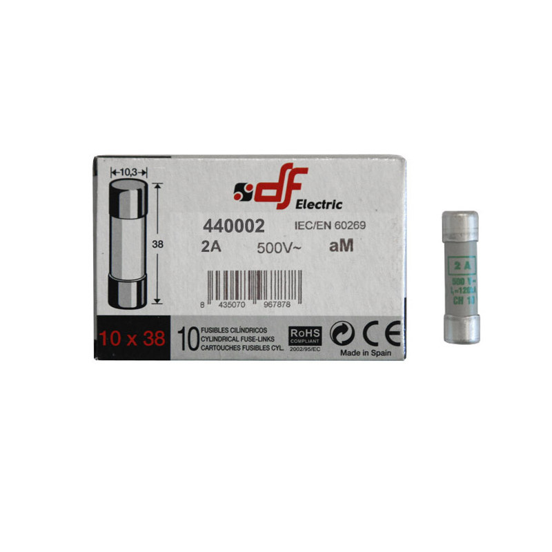 ΦΥΣΙΓΓΙΑ ΚΥΛΙΝΔΡΙΚΑ 10x38mm 2Α aM DF