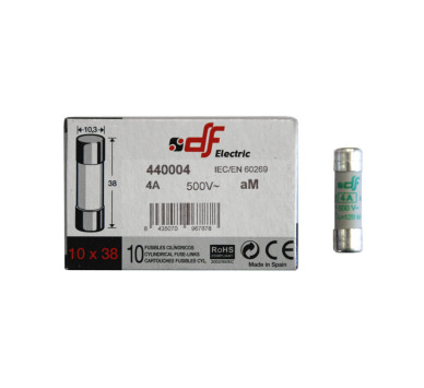 ΦΥΣΙΓΓΙΑ ΚΥΛΙΝΔΡΙΚΑ 10x38mm 4Α aM DF