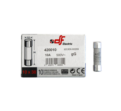 ΦΥΣΙΓΓΙΑ ΚΥΛΙΝΔΡΙΚΑ 10x38mm 10Α Gg DF