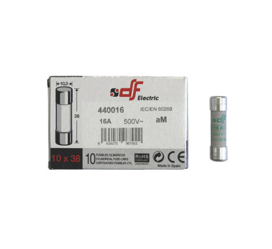 ΦΥΣΙΓΓΙΑ ΚΥΛΙΝΔΡΙΚΑ 10x38mm 16Α aM DF