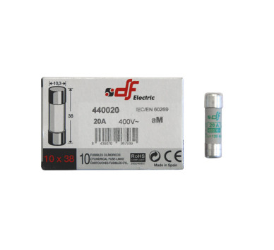 ΦΥΣΙΓΓΙΑ ΚΥΛΙΝΔΡΙΚΑ 10x38mm 20Α aM DF