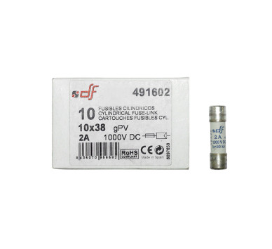 ΦΥΣΙΓΓΙΑ ΚΥΛΙΝΔΡΙΚΑ 10x38mm 2Α 1000VDC gR DF