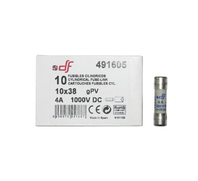 ΦΥΣΙΓΓΙΑ ΚΥΛΙΝΔΡΙΚΑ 10x38mm 4Α 1000VDC gR DF
