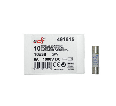 ΦΥΣΙΓΓΙΑ ΚΥΛΙΝΔΡΙΚΑ 10x38mm 8Α 1000VDC gR DF