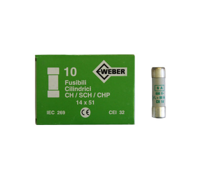 ΦΥΣΙΓΓΙΑ ΚΥΛΙΝΔΡΙΚΑ 14x51mm 6Α aM Weber