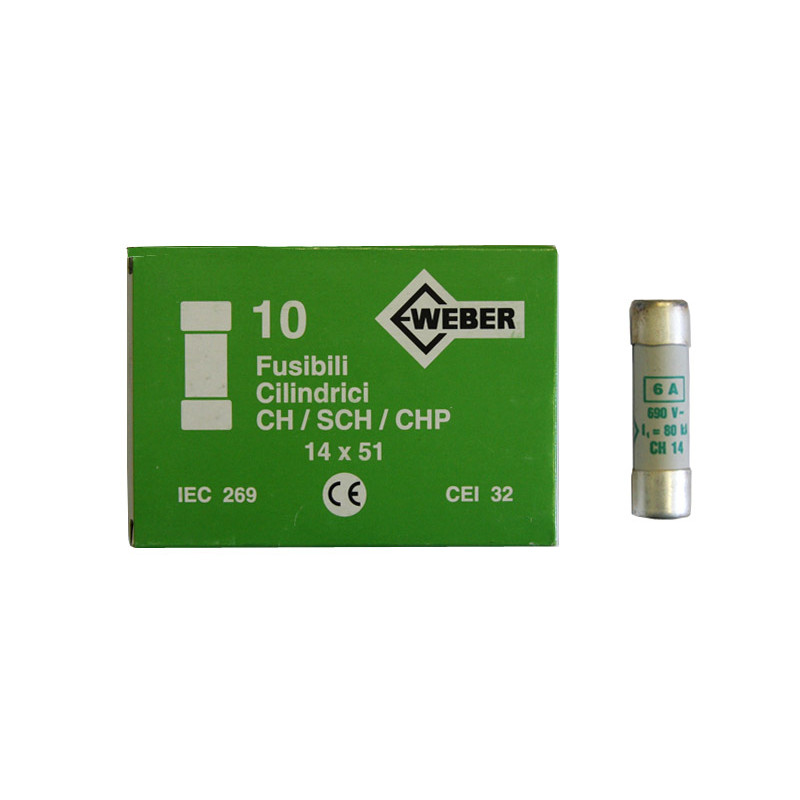 ΦΥΣΙΓΓΙΑ ΚΥΛΙΝΔΡΙΚΑ 14x51mm 6Α aM Weber