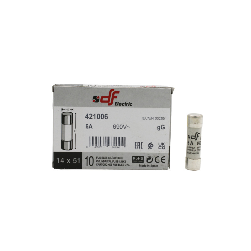 ΦΥΣΙΓΓΙΑ ΚΥΛΙΝΔΡΙΚΑ 14x51mm 6Α Gg DF