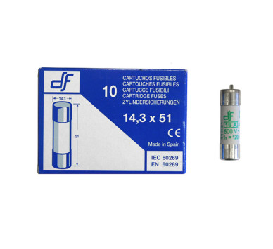 ΦΥΣΙΓΓΙΑ ΚΥΛΙΝΔΡΙΚΑ 14x51mm ΜΕ ΕΠΙΚΡΟΥΣΤΗΡΑ 16Α aM DF