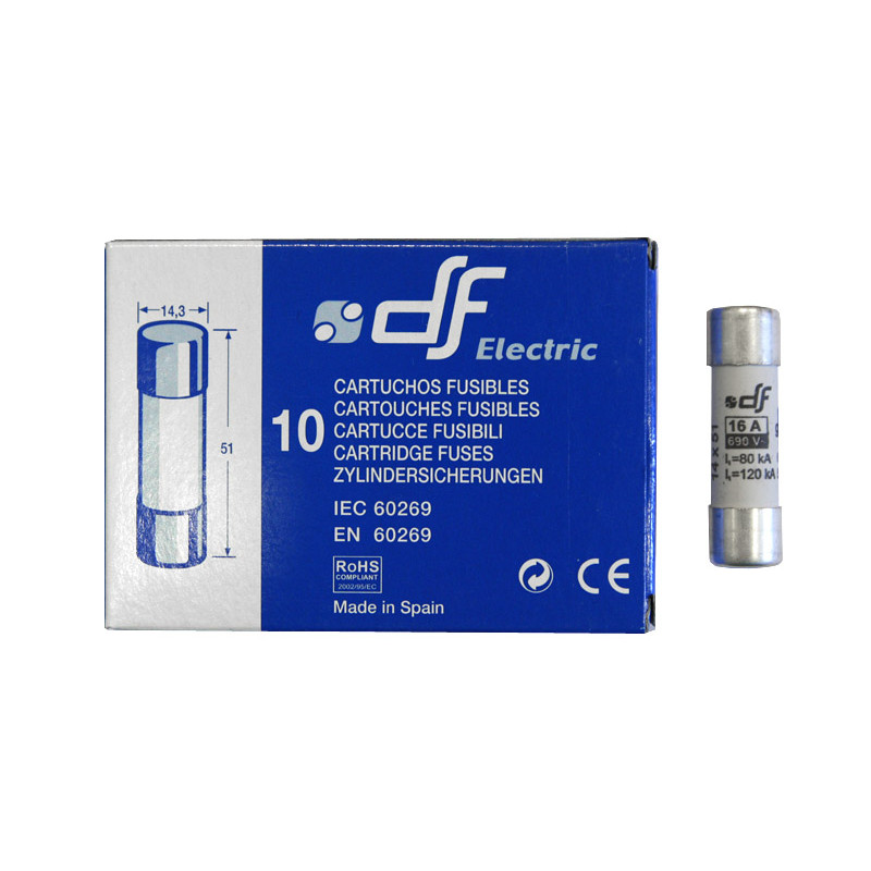 ΦΥΣΙΓΓΙΑ ΚΥΛΙΝΔΡΙΚΑ 14x51mm 16Α Gg DF