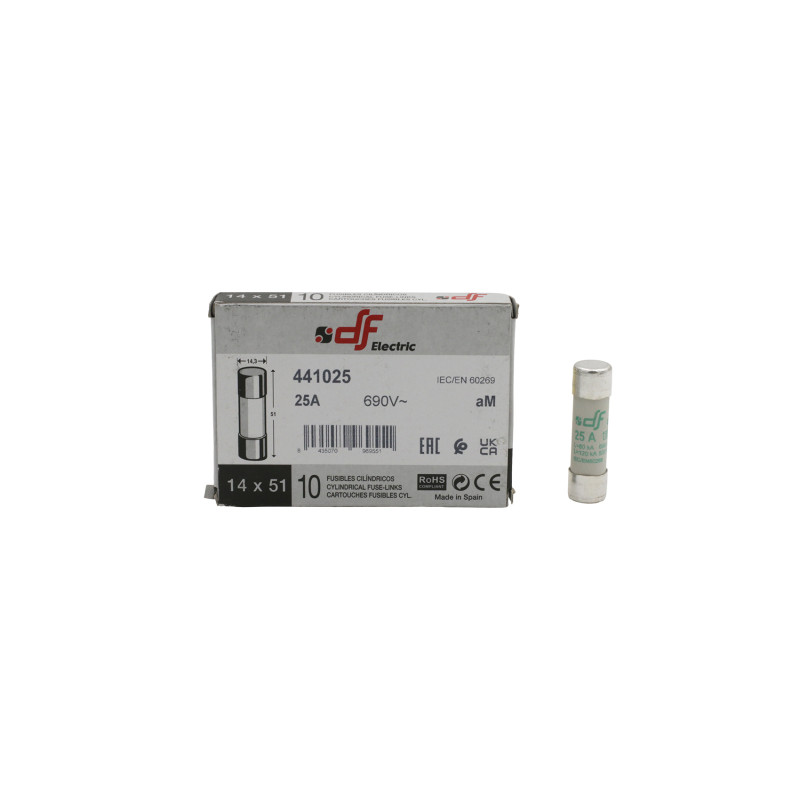 ΦΥΣΙΓΓΙΑ ΚΥΛΙΝΔΡΙΚΑ 14x51mm 25Α aM DF