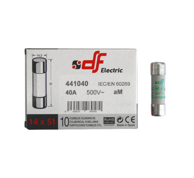 ΦΥΣΙΓΓΙΑ ΚΥΛΙΝΔΡΙΚΑ 14x51mm 40Α aM DF