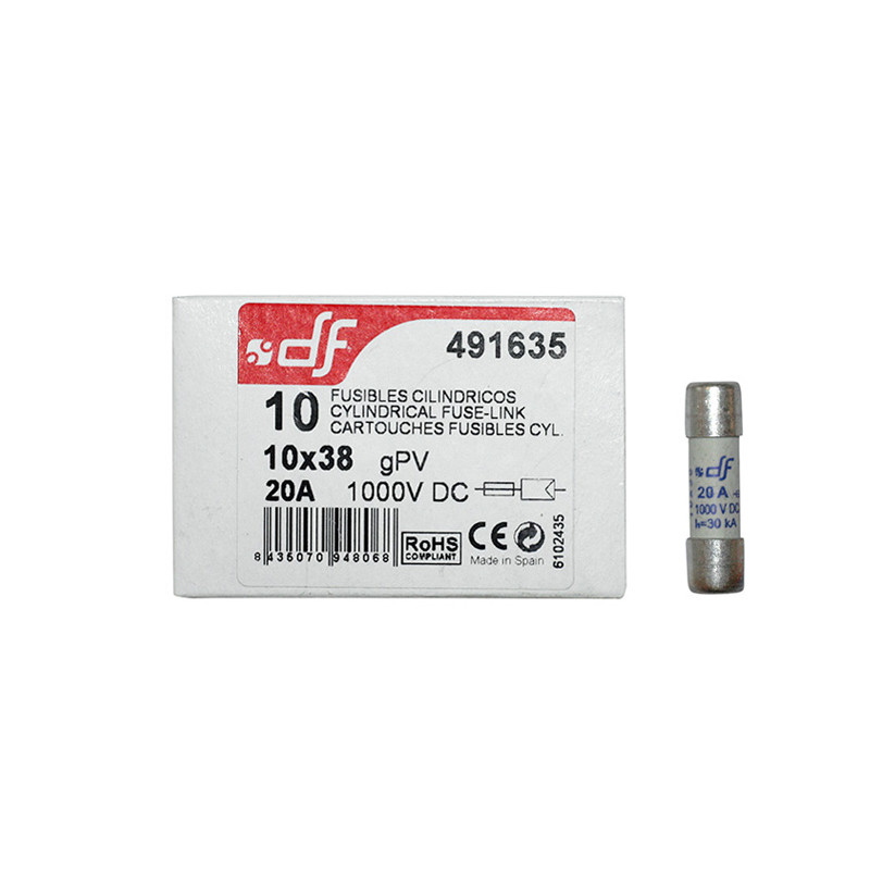 ΦΥΣΙΓΓΙΑ ΚΥΛΙΝΔΡΙΚΑ 10x38mm 20Α 1000VDC gR DF