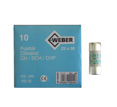 ΦΥΣΙΓΓΙΑ ΚΥΛΙΝΔΡΙΚΑ 22x58mm 25Α aM Weber