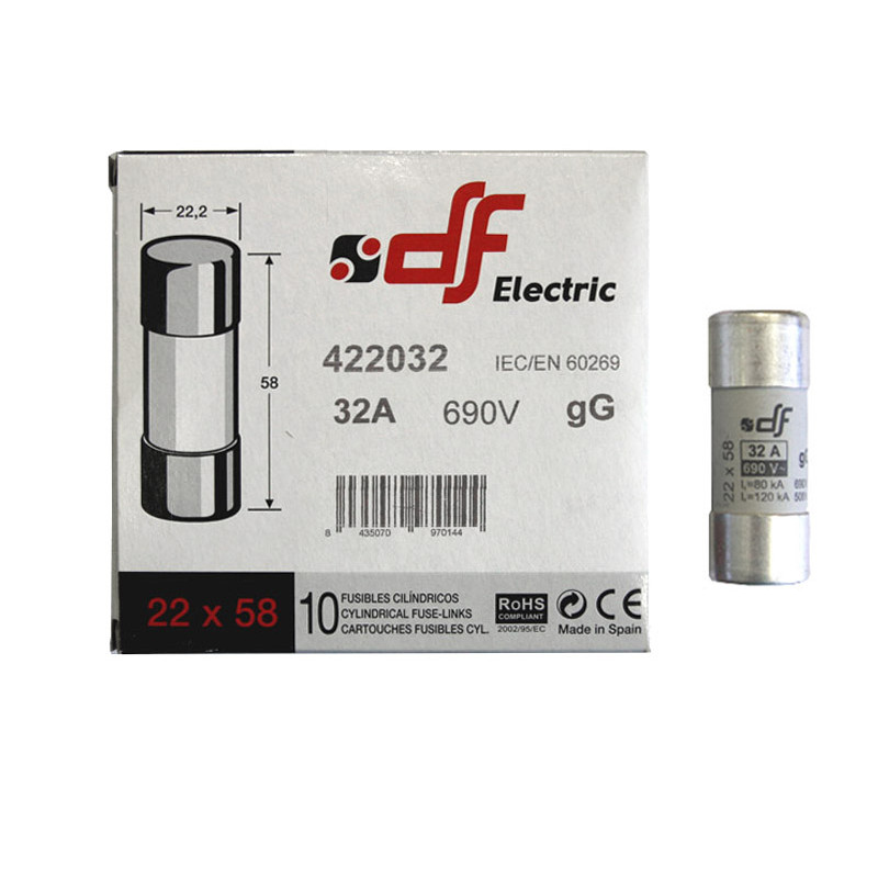 ΦΥΣΙΓΓΙΑ ΚΥΛΙΝΔΡΙΚΑ 22x58mm 32Α Gg DF